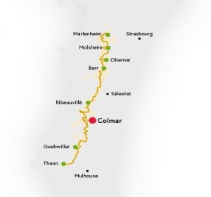 carte route des vins alsace