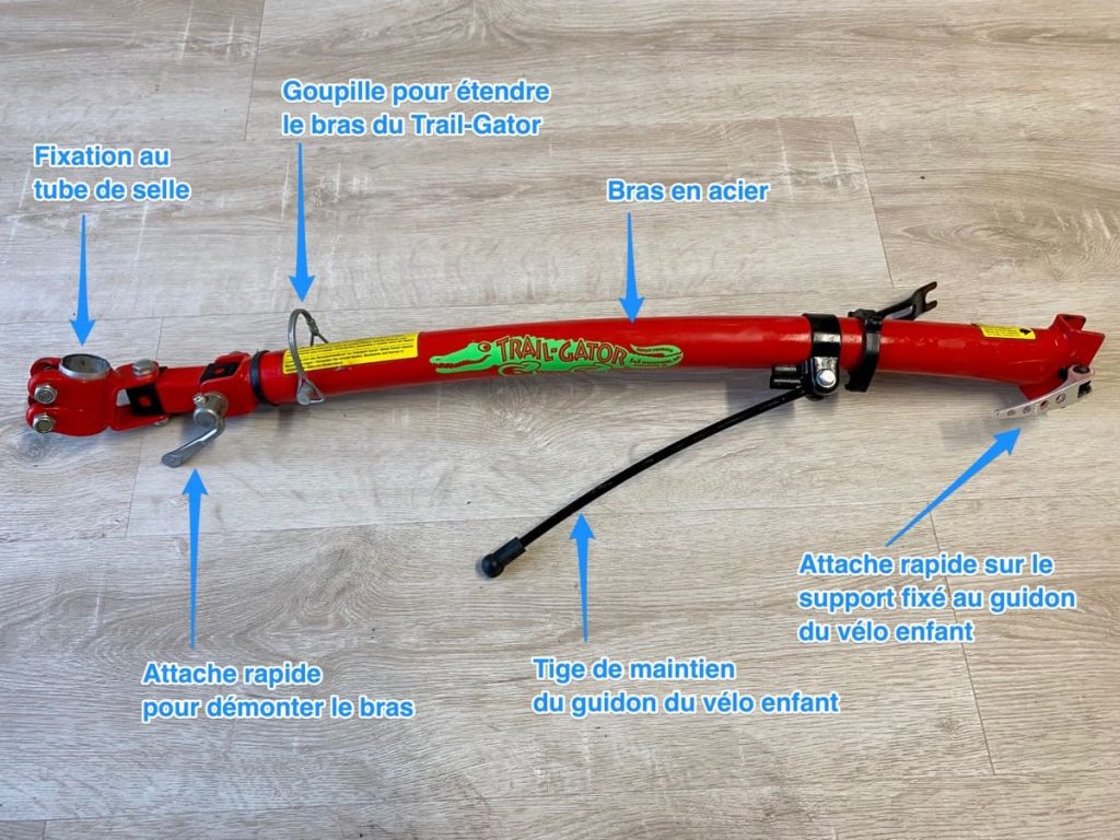 Tire Velo Enfant, Barre de Traction pour vélo Enfant, Corde de