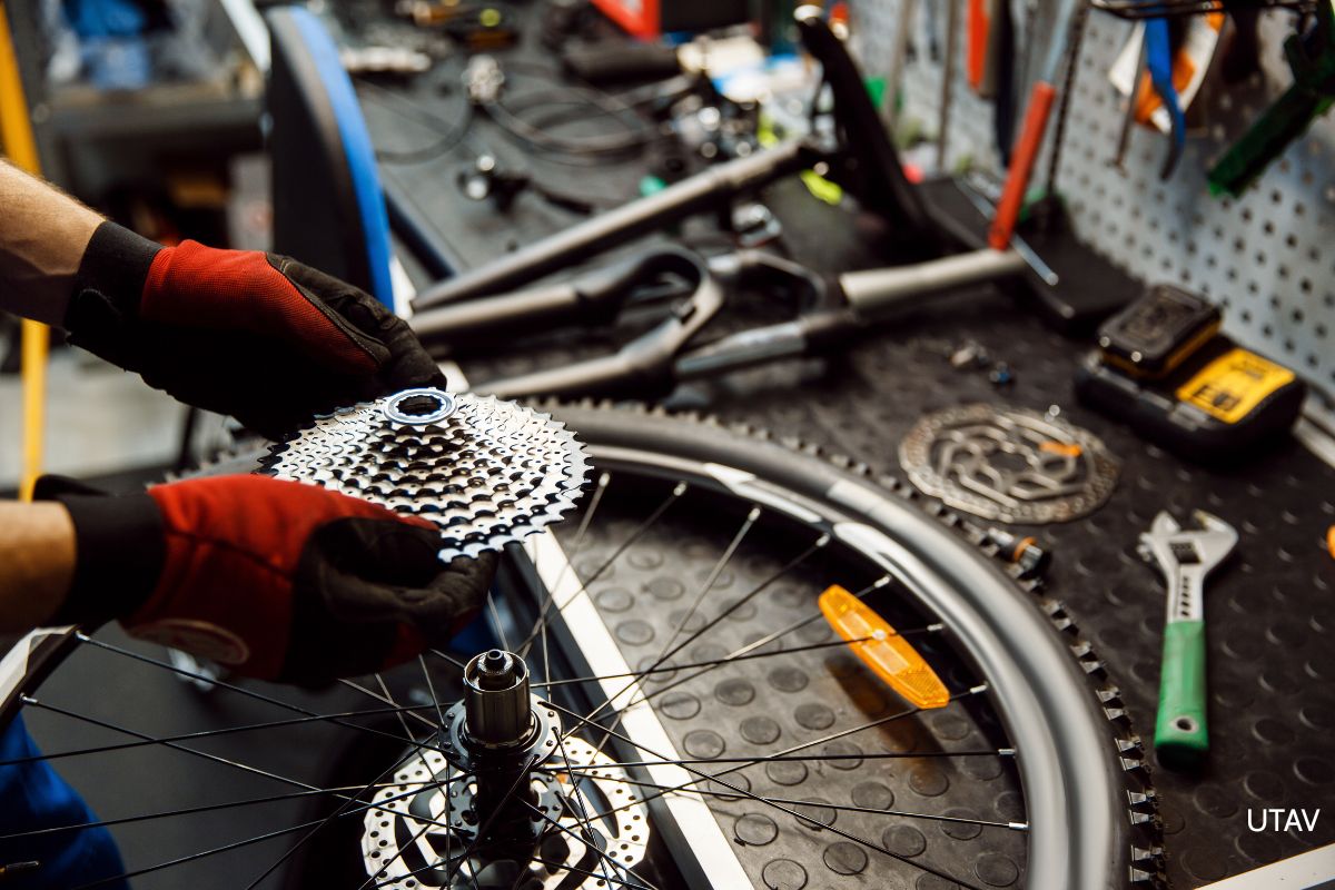 réparer un vélo